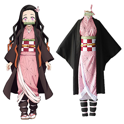 

Inspired by Demon Slayer: Kimetsu no Yaiba Kamado Nezuko Anime Cosplay Costumes Japanese Cosplay Suits Coat Underwear Kneepad For Women's / Rope / Sash / Ribbon / Rope / Sash / Ribbon