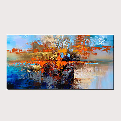 

Oil Painting Hand Painted Horizontal Abstract Pop Art Modern Stretched Canvas