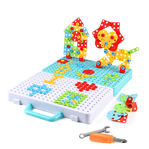 

Building Blocks Educational Toy Construction Set Toys Screw Toy Drill Set 316 pcs Family Bolster compatible Plastic Shell Legoing Electronic DIY Hand-made Boys and Girls Toy Gift / Kid's