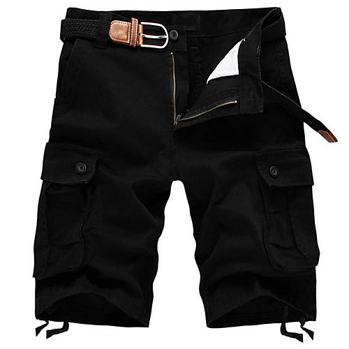 

Men's Basic Shorts Bermuda shorts Pants - Solid Colored Black Yellow Army Green US32 / UK32 / EU40 / US34 / UK34 / EU42 / US36 / UK36 / EU44
