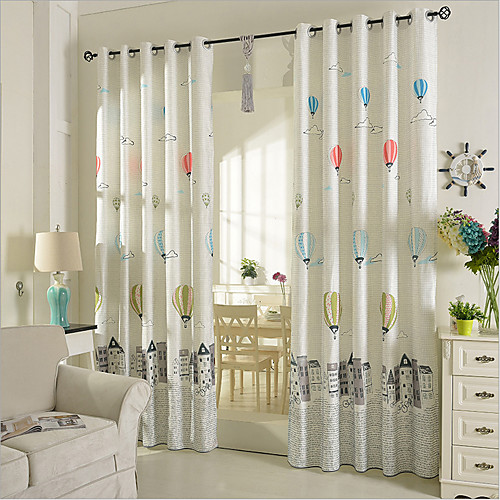 

Two Panel Children's Room Cartoon Anime Style Printing Home Curtains