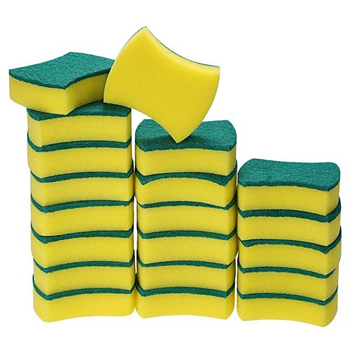 

20 Pack Multi-Use Heavy Duty Scrub Sponge Extra Thin Magic Cleaning Sponges Eraser Sponge For Kitchen Bathroom Furniture Leath