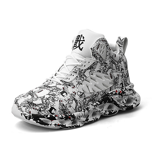 

Men's Faux Leather Spring / Fall & Winter Sporty Trainers / Athletic Shoes Height-increasing Camouflage Light Red / Green / White