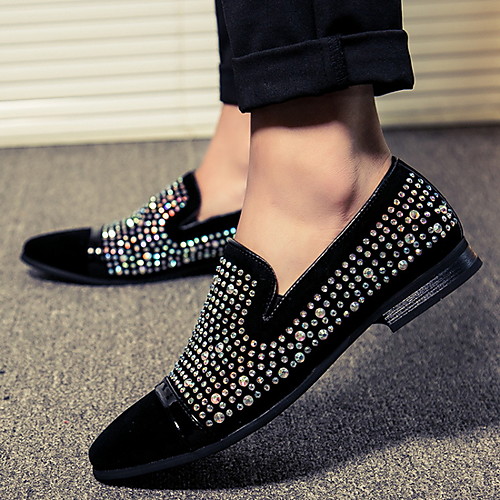 

Men's Suede Spring Casual Loafers & Slip-Ons Black