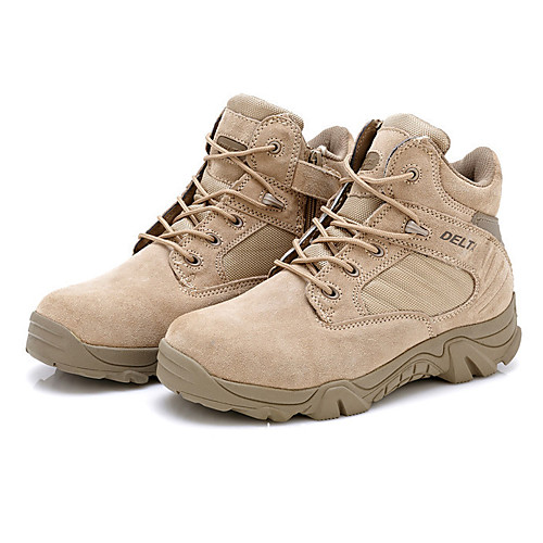 

Men's Hiking Boots Fishing Camping & Hiking Outdoor Comfortable Sporty Low-Top Hiking Climbing Hunting and Fishing Black Khaki / Round Toe