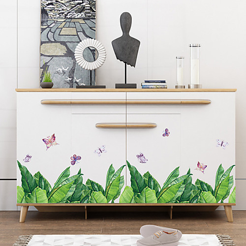 

Green Leaves Waterproof DIY Removable Art Vinyl Wall Stickers Decor Living room Bedroom Mural Decal home decor