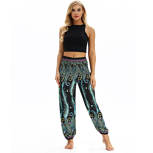 

Women's Yoga Pants Side Pockets Harem Bottoms Breathable Quick Dry Black Yoga Fitness Gym Workout Sports Activewear / Casual / Athleisure