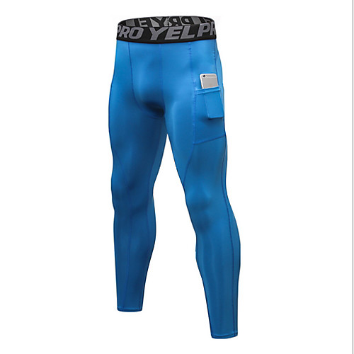 

Compression Gym Men's Normal Polyester Sexy Long Johns Solid Colored Mid Waist