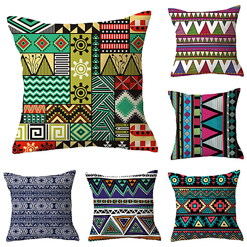 

Set of 6 Throw Pillow Simple Classic 4545 cm Cushion Vintage Circle Cover Sofa Home Decor Throw Pillow Case