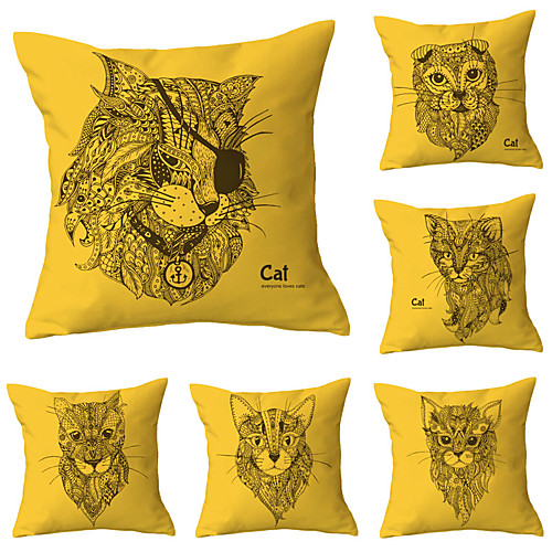 

Set of 6 Throw Pillow Simple Classic 4545 cm Cushion Vintage Circle Cover Sofa Home Decor Throw Pillow Case