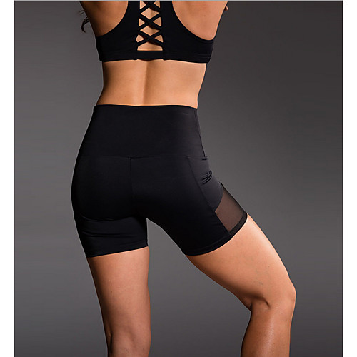 

Women's Sporty Legging - Solid Colored, Print High Waist Black S M L