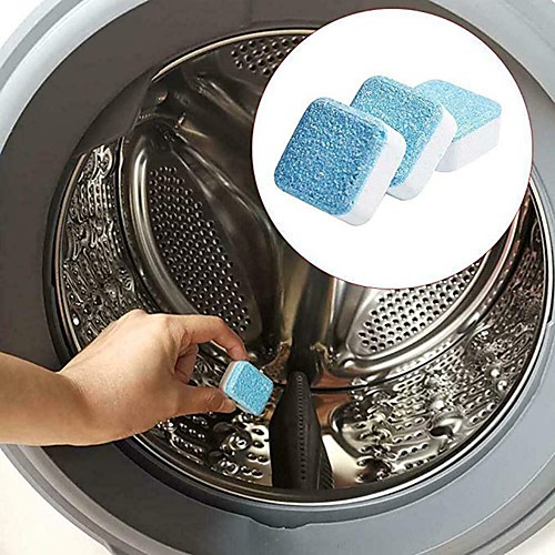 

12pcs Durable Washing Machine Cleaner Descaler Deep Cleaning Chemicals Remover Effervescent Tablet Granules
