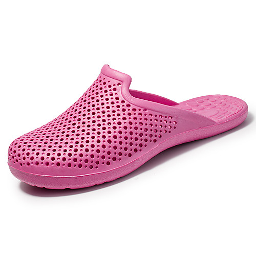 

Women's Clogs & Mules Summer Flat Heel Round Toe Casual Daily Solid Colored EVA(ethylene-vinyl acetate copolymer) White / Black / Pink