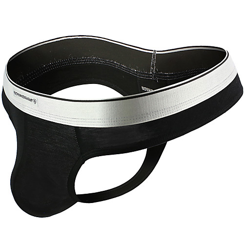 

Men's Basic G-string Underwear - Normal Low Waist Black White Blue M L XL