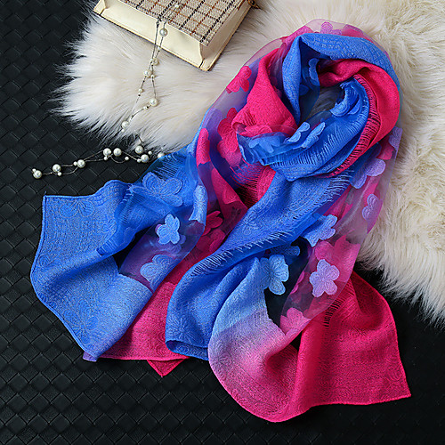 

Short Sleeve Scarves Chiffon / Organza Wedding / Party / Evening Shawl & Wrap / Women's Scarves With Printing / Hollow-out