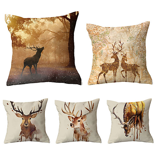

Set of 5 Throw Pillow Simple Classic 4545 cm Cushion Vintage Circle Cover Sofa Home Decor Throw Pillow Case