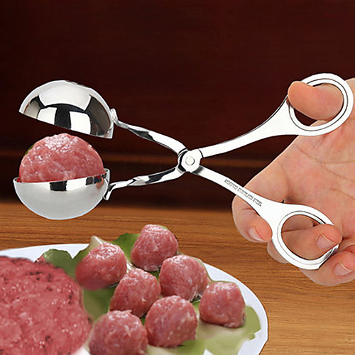 

1pcs Meatball Maker Clip Spoon Stainless Steel Meatballs Maker Mold Fried Fish Meatballs Making Clip Spoon Kitchen Cooking Accessor