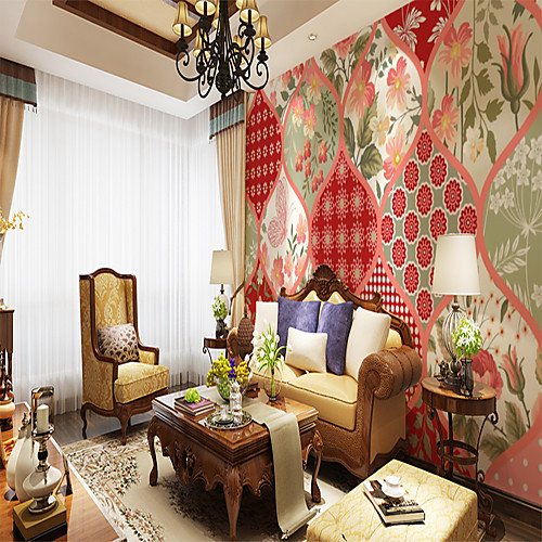 

Custom self-adhesive mural wallpaper flower collection suitable for bedroom living room coffee shop restaurant hotel wall decoration art Mural / Wall Cloth Room Wallcovering