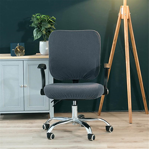 

Solid Computer Office Chair Cover Split Protective & Stretchable Cloth Polyester Universal Desk Task Chair Chair Covers Stretch Thicken Rotating Chair Slipcover
