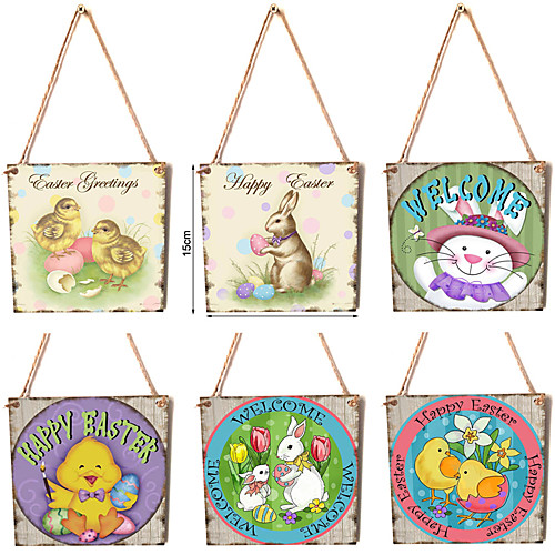 

Ornaments Wood 1 Piece Easter