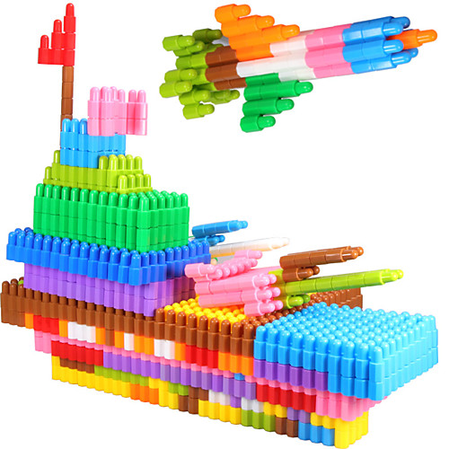 

Building Blocks Interlocking Blocks Bullet Blocks Simple Hand-made Parent-Child Interaction Family Plastic Shell Portable Universal 100 pcs Kid's Boys and Girls Toy Gift