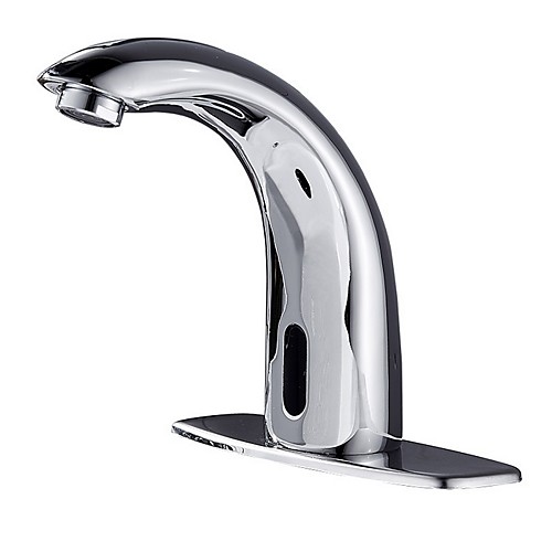 

Bathroom Sink Faucet - Touch / Touchless Electroplated Deck Mounted Single Handle One HoleBath Taps