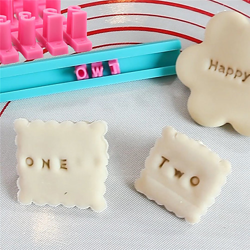 

DIY Printed Stamp Stencil Alphanumeric Symbols Free With Stamp Biscuit Mold