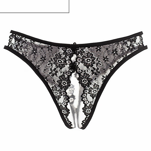 

Women's Basic Brief Mid Waist Red Black One-Size