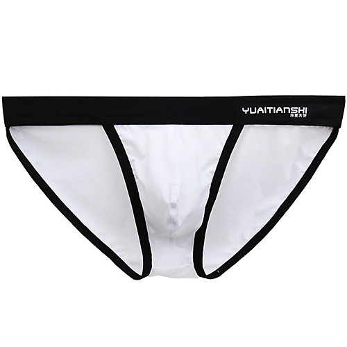 

Men's 1 Piece Basic Briefs Underwear - Normal Low Waist White Black Blue S M L