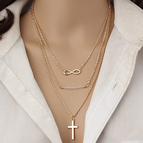 

Women's Necklace Friends European Romantic Casual / Sporty Sweet Chrome Gold 50 cm Necklace Jewelry 1pc For Street Festival