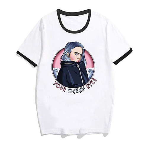 

Inspired by Cosplay Billie Eilish Cosplay Costume T-shirt Pure Cotton Print T-shirt For Men's / Women's