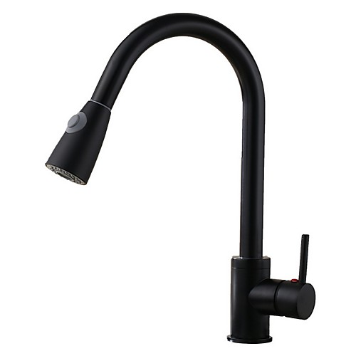 

Kitchen faucet - Single Handle One Hole Electroplated Pull-out / ­Pull-down Centerset Contemporary Kitchen Taps
