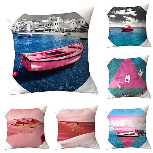 

Set of 6 Throw Pillow Simple Classic 4545 cm Cushion Vintage Circle Cover Sofa Home Decor Throw Pillow Case