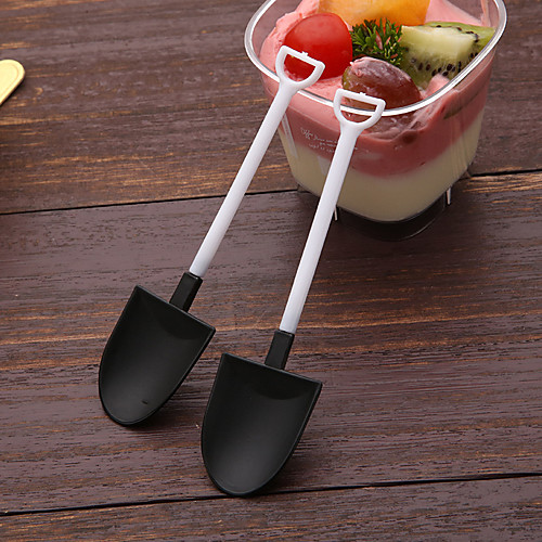 

100pcs Disposable Ice Cream Spoon Shovel Scoop Individual Packed