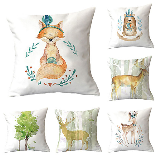 

Set of 6 Throw Pillow Simple Classic 4545 cm Cushion Vintage Circle Cover Sofa Home Decor Throw Pillow Case