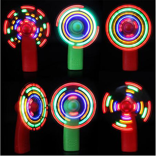 

Mini Handheld Electric Cooling Fan 4 Color Changing LED Light Concert Props used as a celebration or party celebration toy