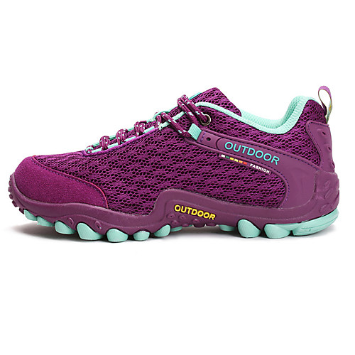 

Women's Hiking Shoes Mountaineer Shoes Breathable Anti-Slip Wearproof Camping / Hiking Hunting Hiking Spring Summer Fall Purple Pink Grey / Climbing