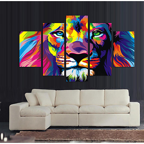 

5 Panels Modern Canvas Prints Painting Home Decor Artwork Pictures DecorPrint Rolled Stretched Modern Art Prints Abstract Animals 15080 cm