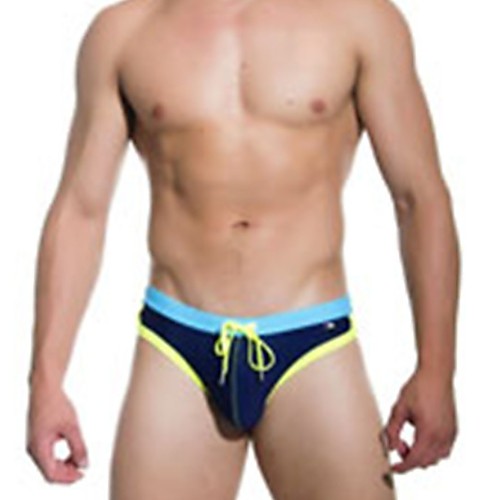 

Men's Navy Blue Bottoms Swimwear Swimsuit - Color Block S M L Navy Blue