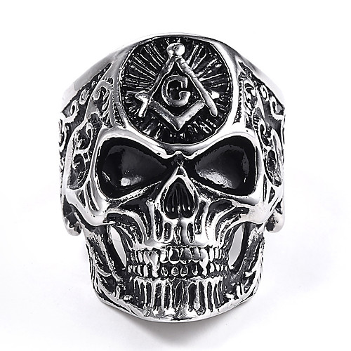 

Men's Ring 1pc Gray Alloy Irregular Punk Festival Jewelry