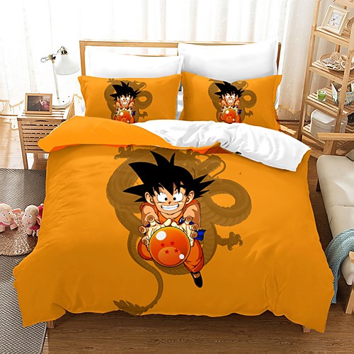 

Home Textiles 3D Bedding Set Duvet Cover with Pillowcase 2/3pcs Bedroom Duvet Cover Sets Bedding Dragon Ball