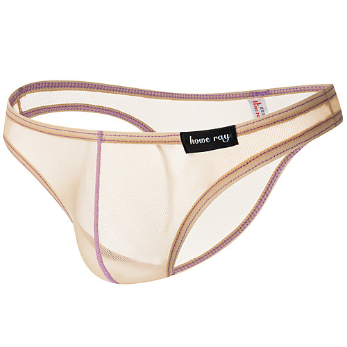 

Men's 1 Piece Mesh Briefs Underwear - Normal Low Waist White Black Red M L XL