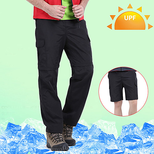 

Men's Hiking Pants Convertible Pants / Zip Off Pants Outdoor Waterproof Breathable Quick Dry Sweat-wicking Pants / Trousers Convertible Pants Bottoms Camping / Hiking Fishing Climbing Army Green