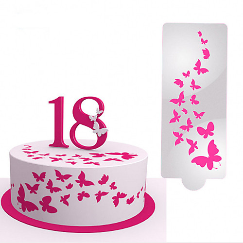 

2pcs Wedding Decoration Butterfly Fondant Cake Spray Mold DIY