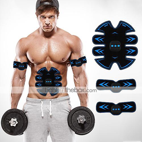 

Abs Stimulator Abdominal Toning Belt EMS Abs Trainer Sports Silicon PU (Polyurethane) ABS Resin Exercise & Fitness Gym Workout Smart Electronic Muscle Toner Muscle Toning Tummy Fat Burner For Men