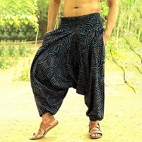 

Men's Sporty Chinos Pants - Print Purple Red Yellow US32 / UK32 / EU40 / US34 / UK34 / EU42