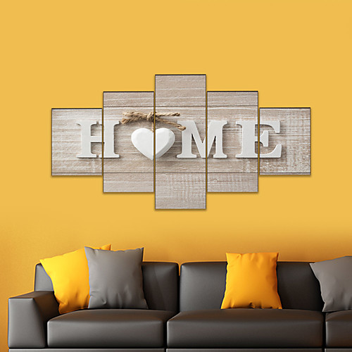 

AMJ hot sale five paintings living room sofa background wall decoration canvas painting frameless painting core