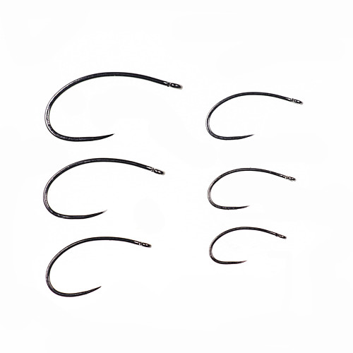 

20 pcs Circle Hook Carbon Steel Fishing Hooks Fly Fishing / Freshwater Fishing / Bass Fishing Non Hang-Nail Needle / Curved Point Size 18# / 10# / 16# / S / L