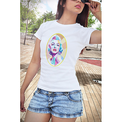 

Inspired by Funny Slogan Audrey Hepburn Marilyn Monroe Cosplay Costume T-shirt Polyster Print Printing T-shirt For Women's