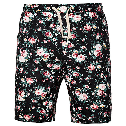 

Men's Basic Shorts Bermuda shorts Pants - Floral Black US32 / UK32 / EU40 / US34 / UK34 / EU42 / US38 / UK38 / EU46